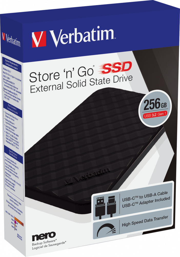 Disco solido externo SSD 256GB Verbatim 53249 - Image 4