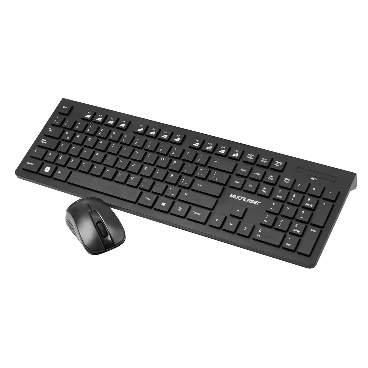 Combo Teclado Slim y Mouse Inalambrico Multilaser TC-502