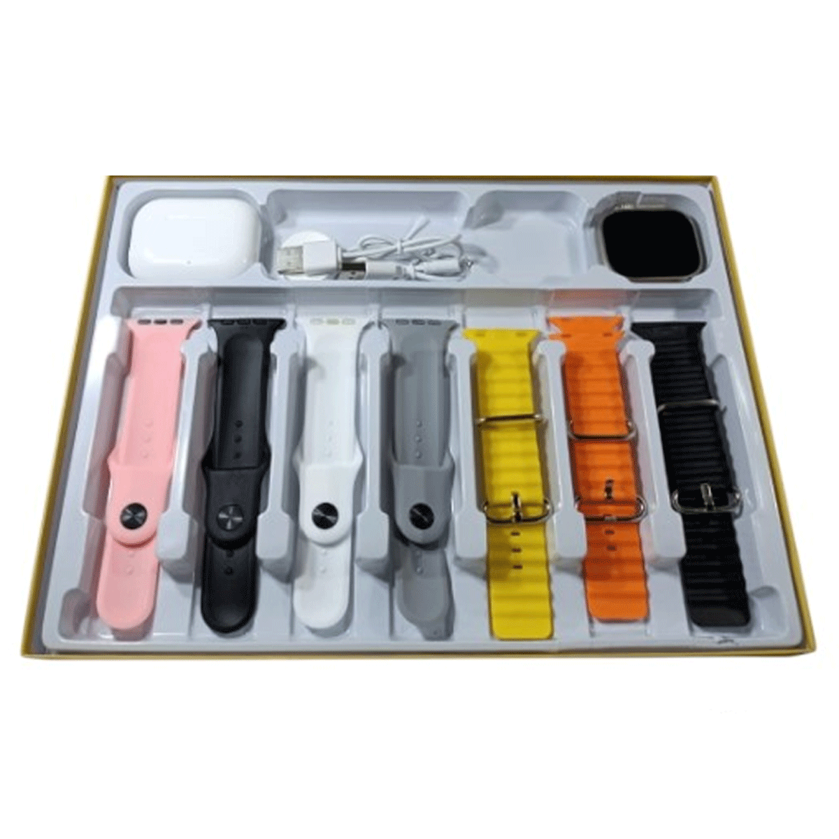 Set Smartwatch y Auriculares con 7 mallas intercambiables TH7-1 - Image 2