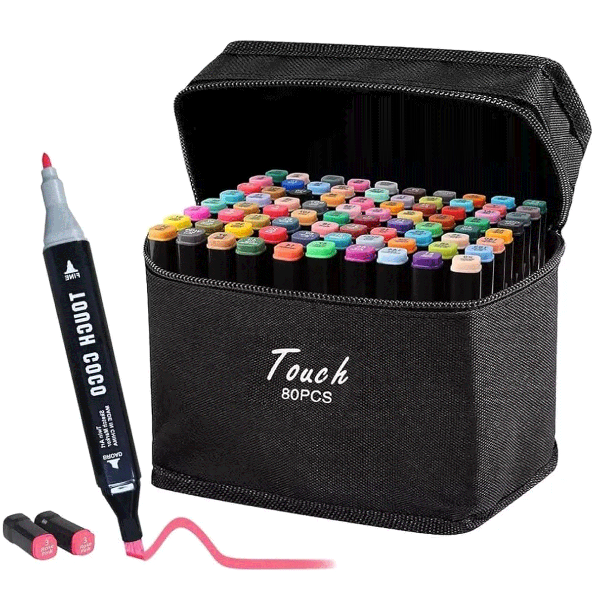 Marcadores Doble Punta x80 PCS MKB-80