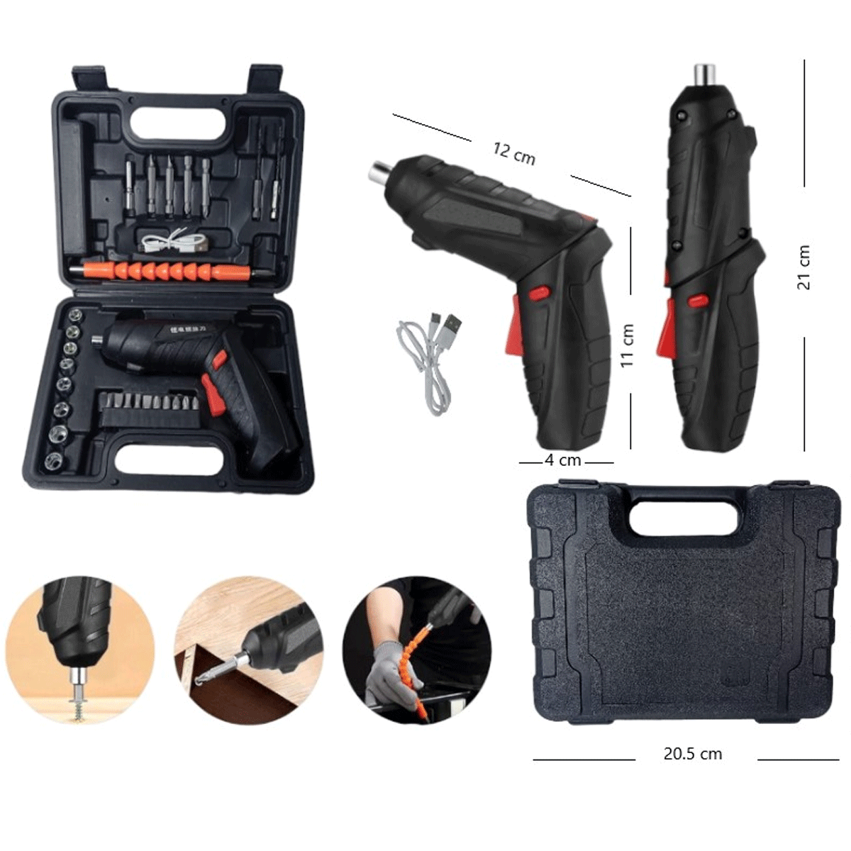 Destornillador Inalambrico USB 47PCS - Image 3