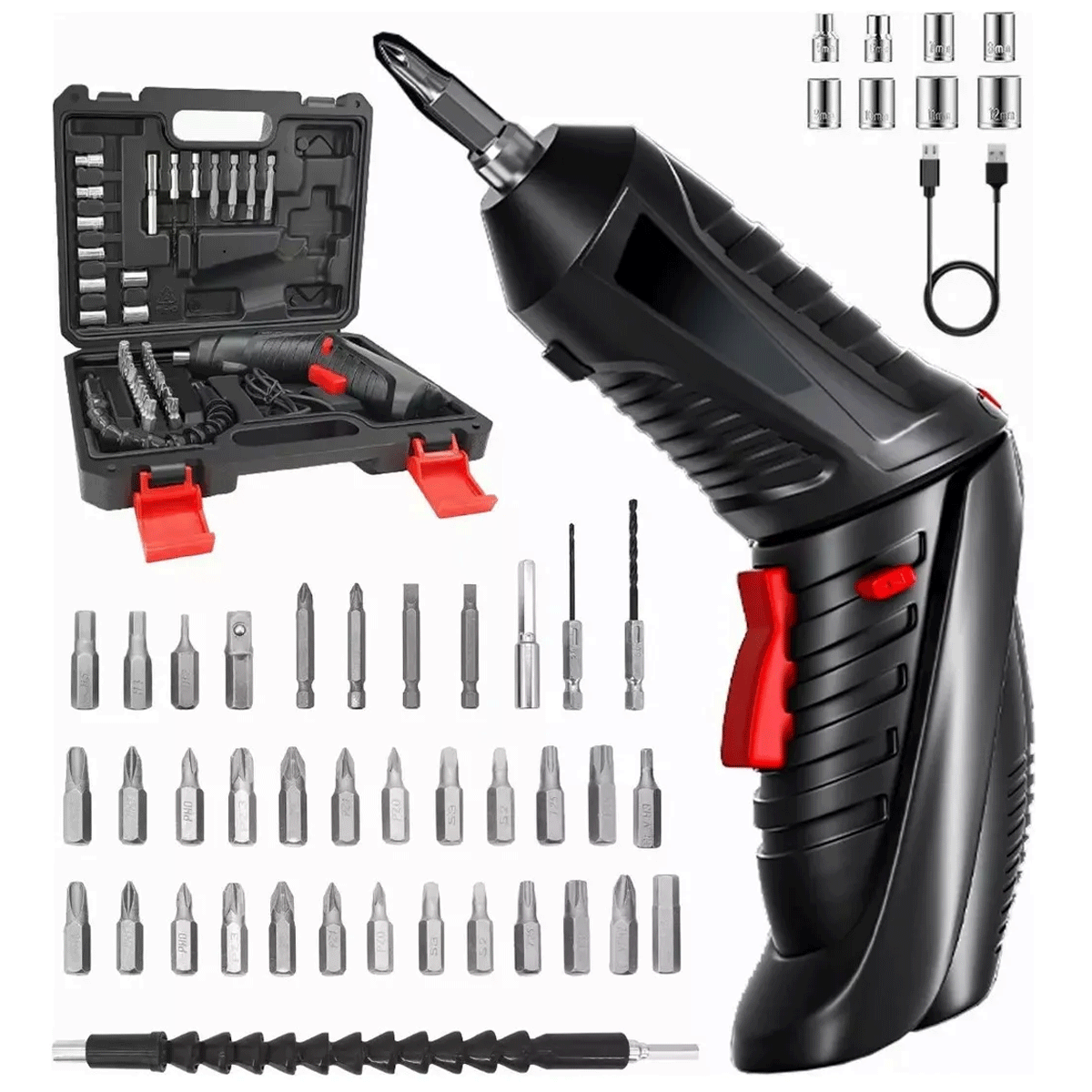 Destornillador Inalambrico USB 47PCS - Image 2