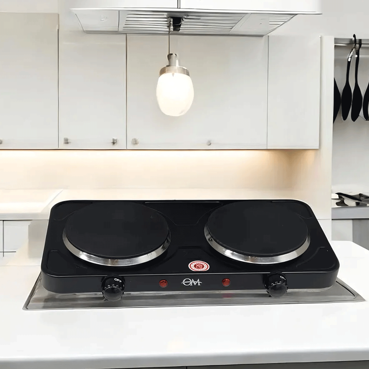 Anafe Electrico 2 Hornallas OM OM-5107 - Image 3