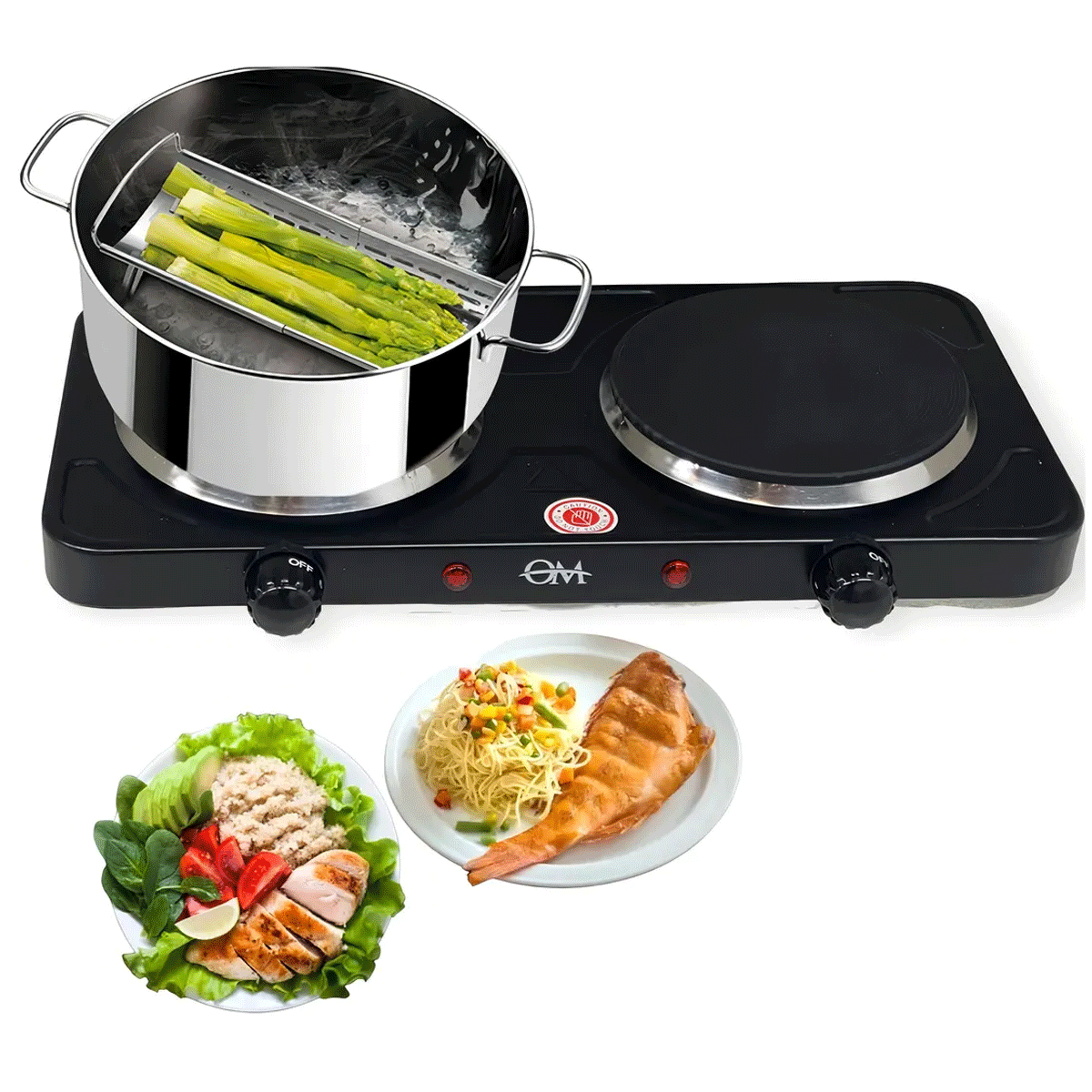 Anafe Electrico 2 Hornallas OM OM-5107