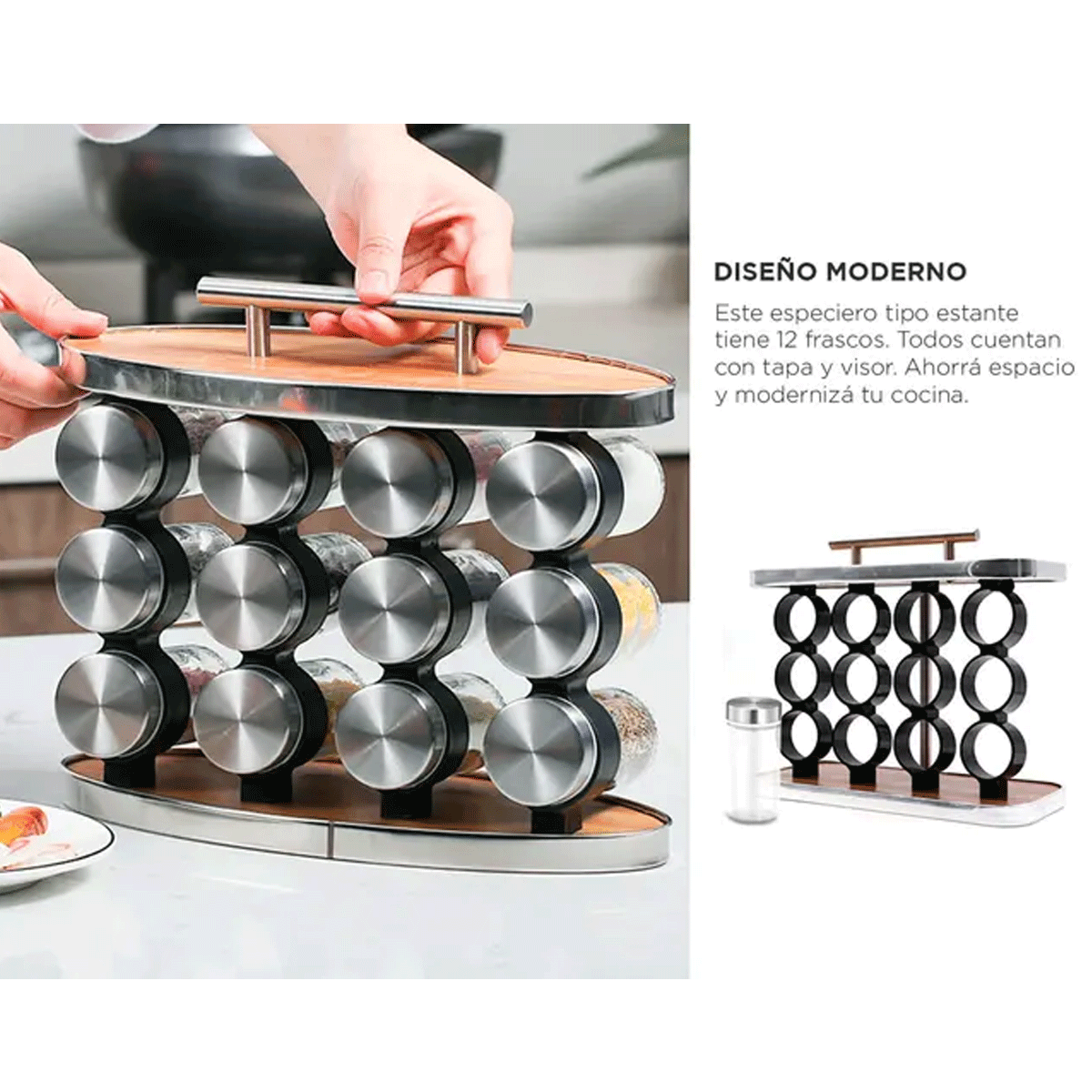 Set Especiero 12 Piezas Fijo Gentil GN-0072 - Image 2