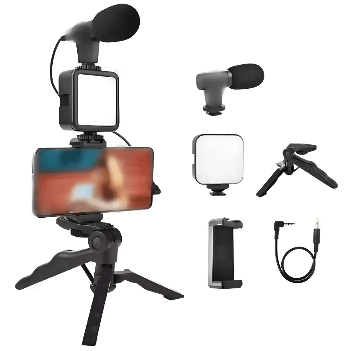 Tripode Con Luz Led y Microfono AY-49 - Image 2