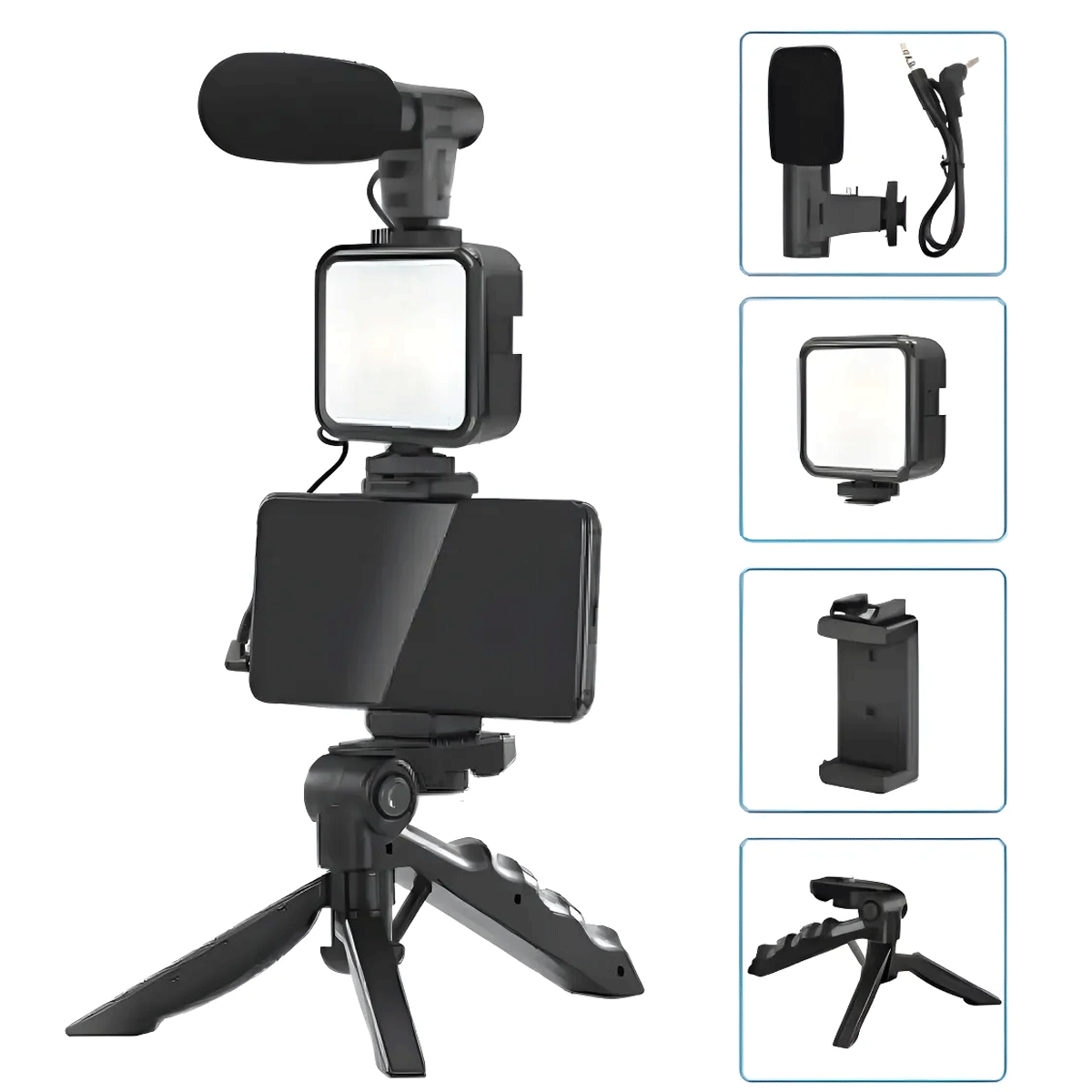 Tripode Con Luz Led y Microfono AY-49 - Image 3