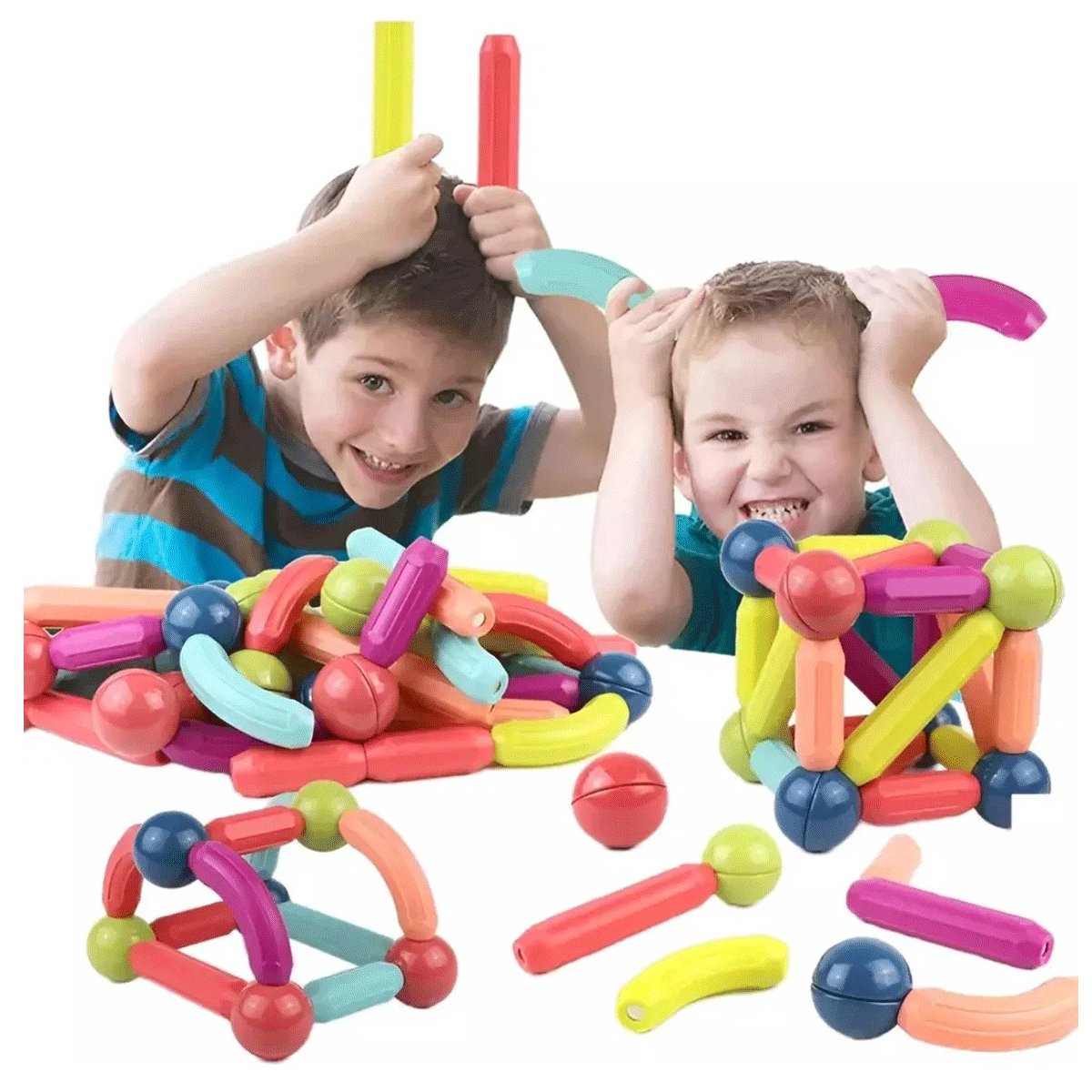 Juego Magnetico 100pcs STEM - Image 4