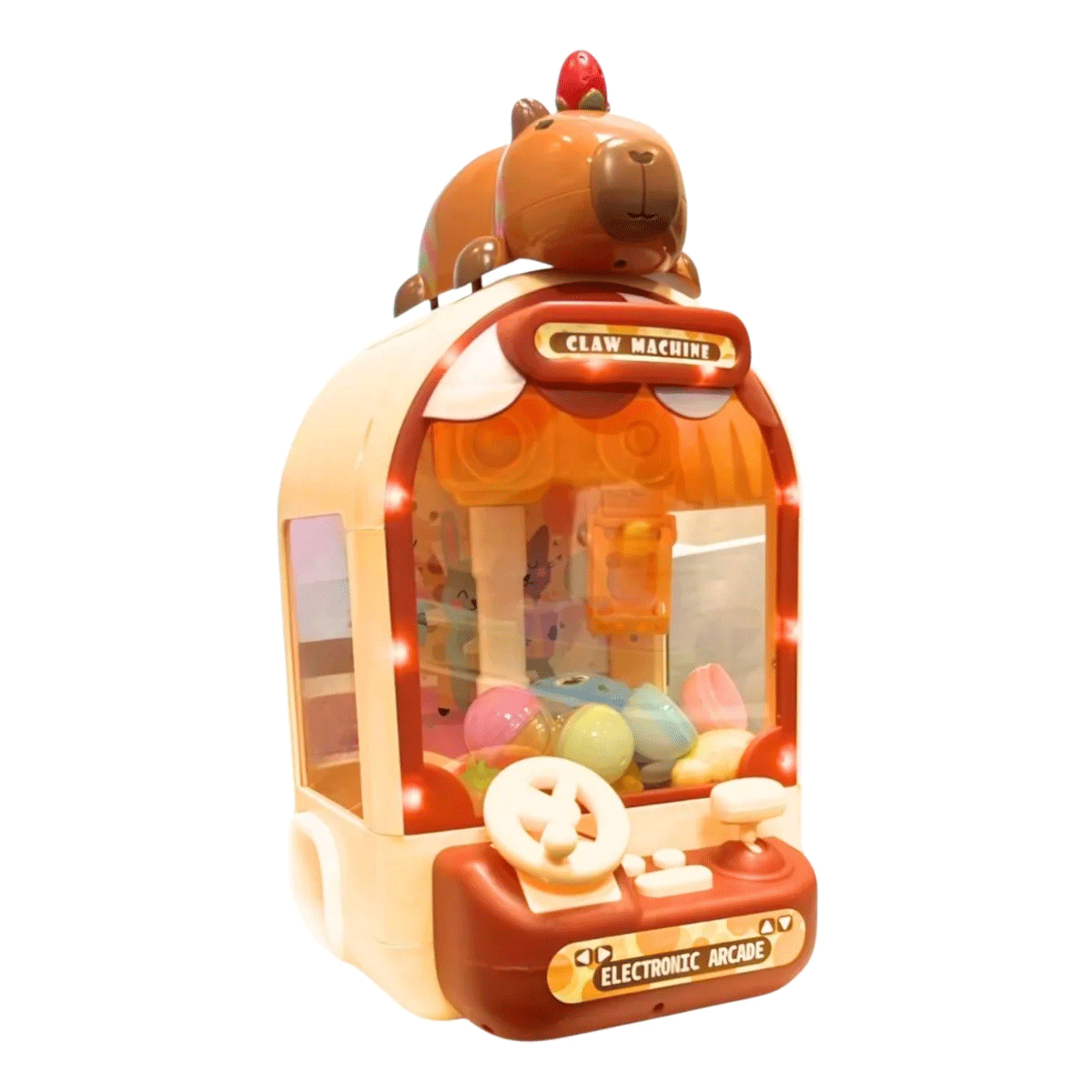 Maquina Garrita Atrapa Peluches Capybara y Labubu - Image 2