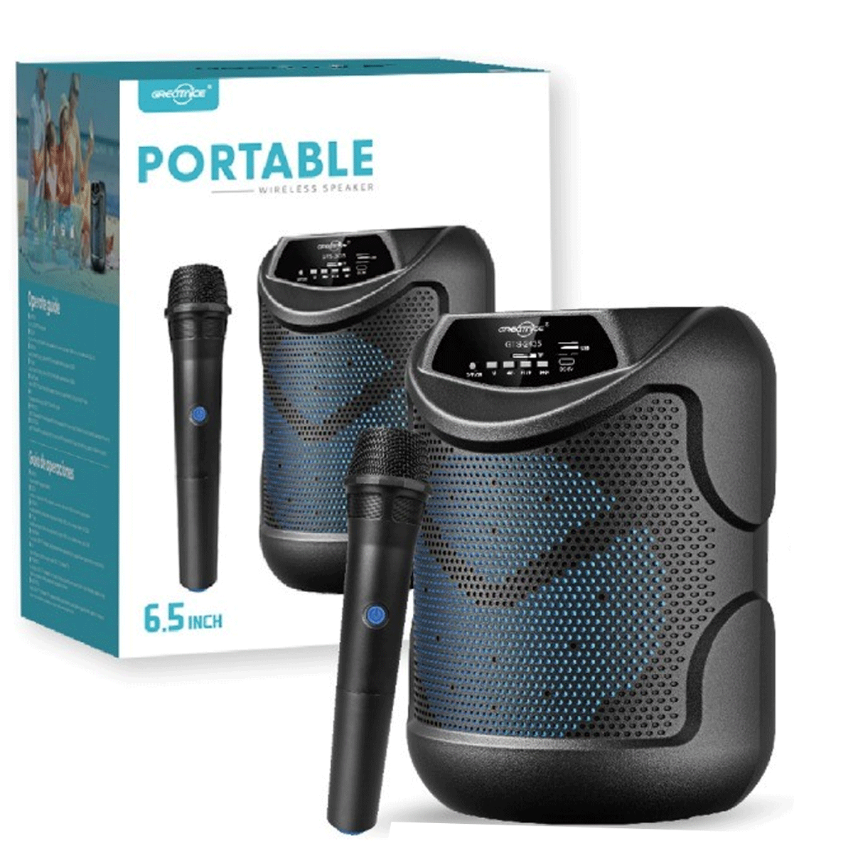 Parlante Inalambrico BT Con Microfono 6.5" Greatnice GTS-2435