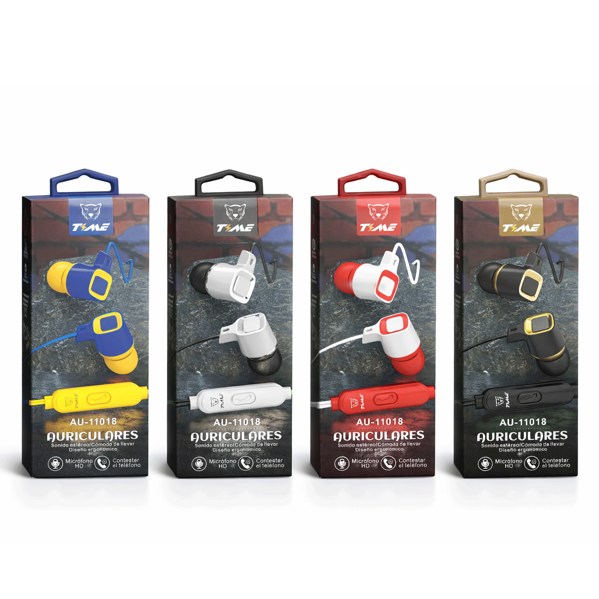 Auriculares con cable AUX Time AU-11018