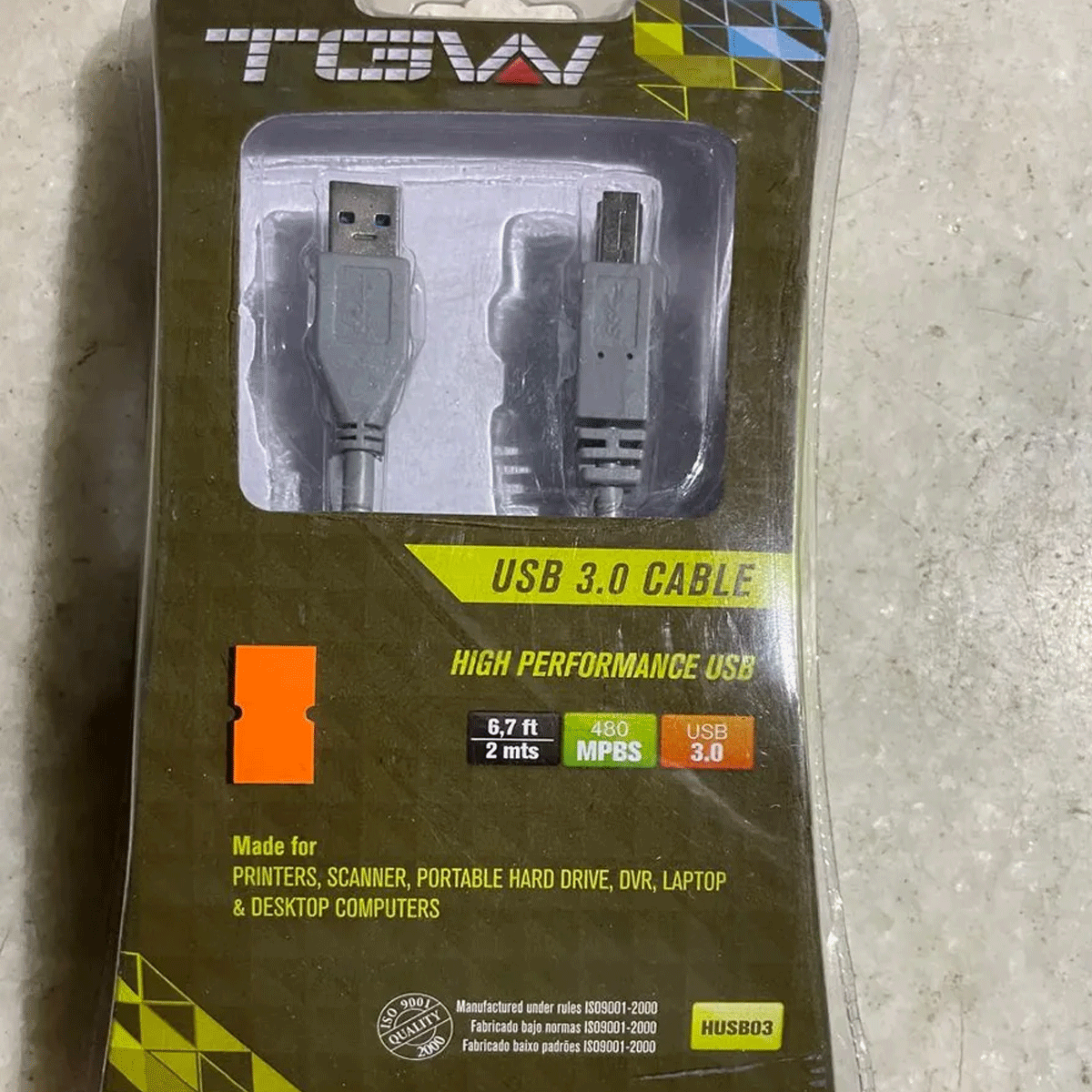 Cable USB-A a USB-B 3.0 TGW - Image 2