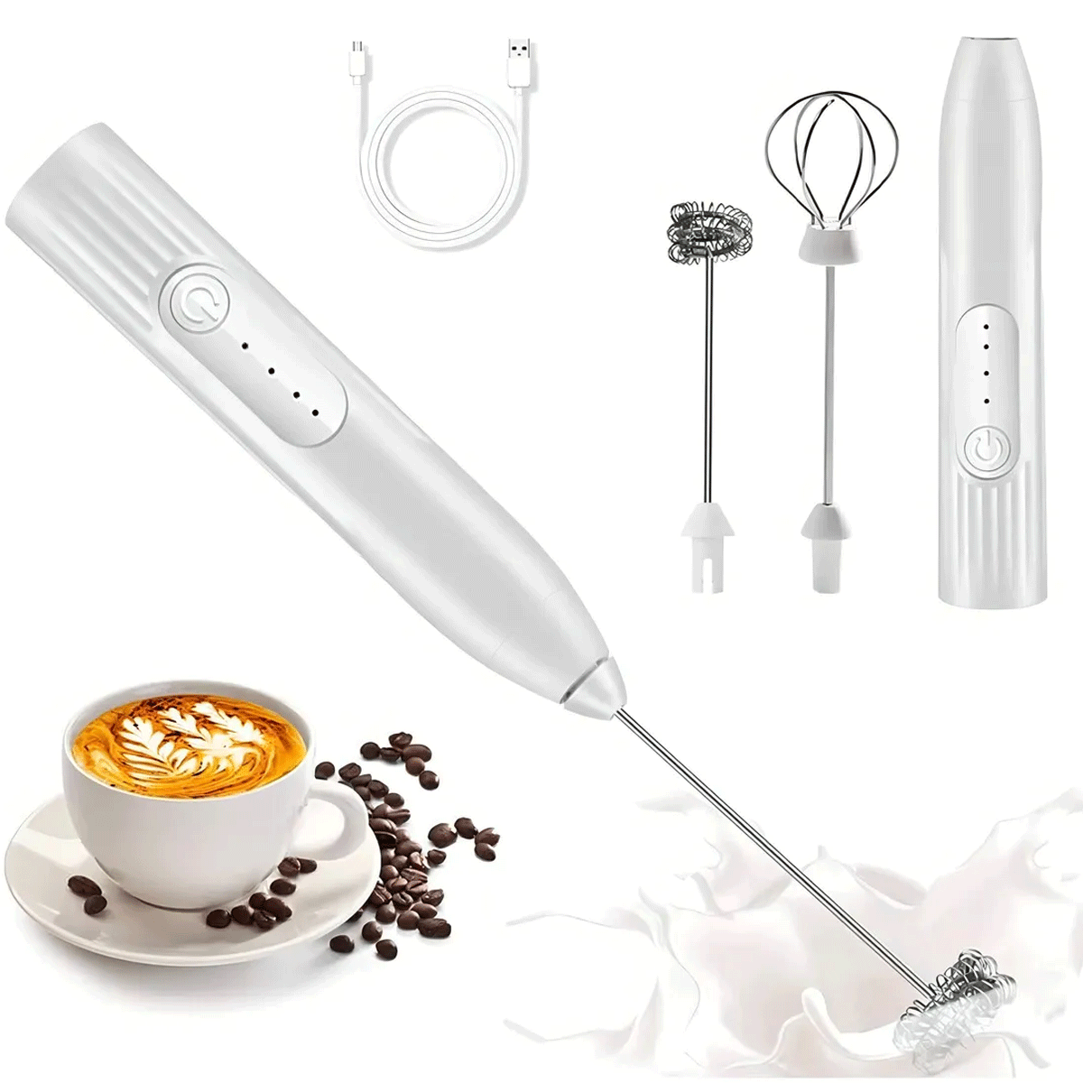 Batidora / Espumadora de Leche USB Recargable