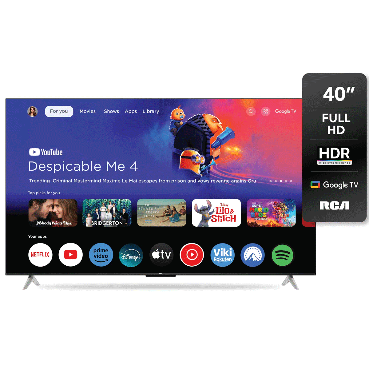 RCA Smart TV 40" Full HD Android R40GL100