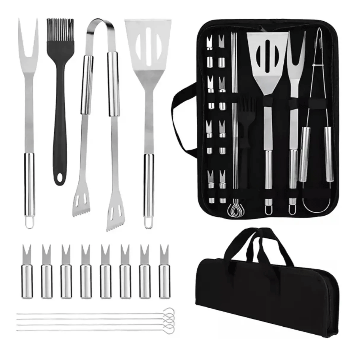 Set Parrillero 16pcs Acero Inoxidable c/funda - Image 2