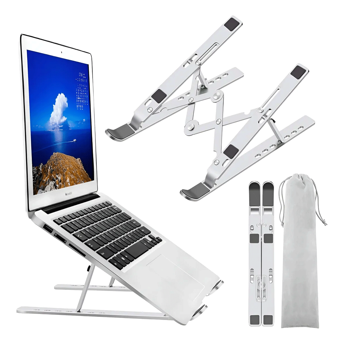 Soporte Plegable de Aluminio para Notebook Kolke KVS-766 - Image 2