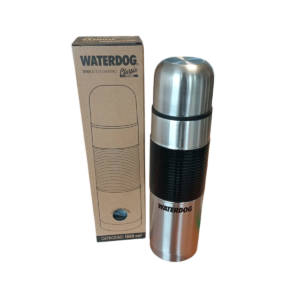 Termo de acero inoxidable TA1001P Waterdog 1L plateado