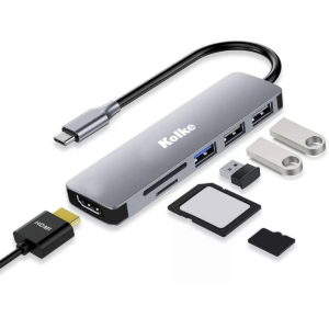 Hub USB C 6 en 1 Kolke KCH-680