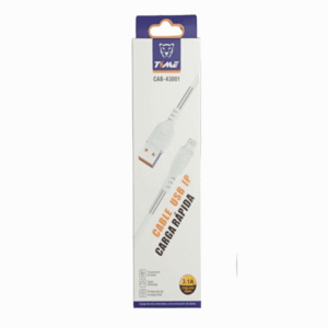 Cable USB-A a Lighting 3.1a iphone Time CAB-43004