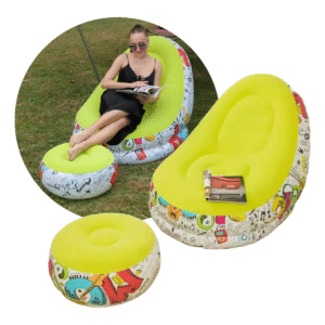 Sillon Inflable Grafiti con Reposapies